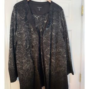 Eileen Fisher Merino Wool Mid Length Duster Jacket